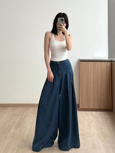 Kadaka B-0222 Super Wide Leg Denim Jeans