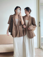 Muat gambar ke penampil Galeri, Kadaka O-0198 Short Sleeve Blazer | Basic Blazer Outer Wanita
