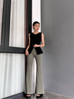 Muat gambar ke penampil Galeri, Kadaka B-0214 Flare Knit Pants | Celana Cutbray Stretch Wanita
