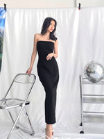 Muat gambar ke penampil Galeri, Kadaka D-0233 Long Tube Dress Slit | Dress Kemben Maxi Wanita
