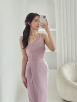 Muat gambar ke penampil Galeri, Kadaka D-0213 One Shoulder Party Dress Satin Bridesmaid Dress Prewedding Dress
