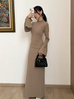 Load image into Gallery viewer, Kadaka B-0217 Maxi Skirt Knit Emboss Stretch | Rok Wanita Panjang Knit
