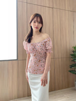 Muat gambar ke penampil Galeri, Kadaka T-0354 Blouse Peplum Floral Super Pretty Detail Smock
