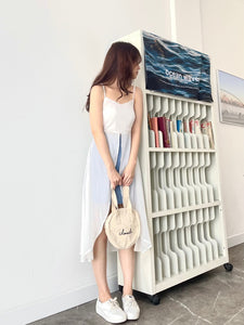 Kadaka D-0238 Slit Tanktop Dress Chiffon