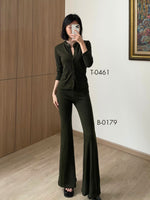 Load image into Gallery viewer, Kadaka B-0179 Celana Cutbray Wanita Highwaist Knit Stretch
