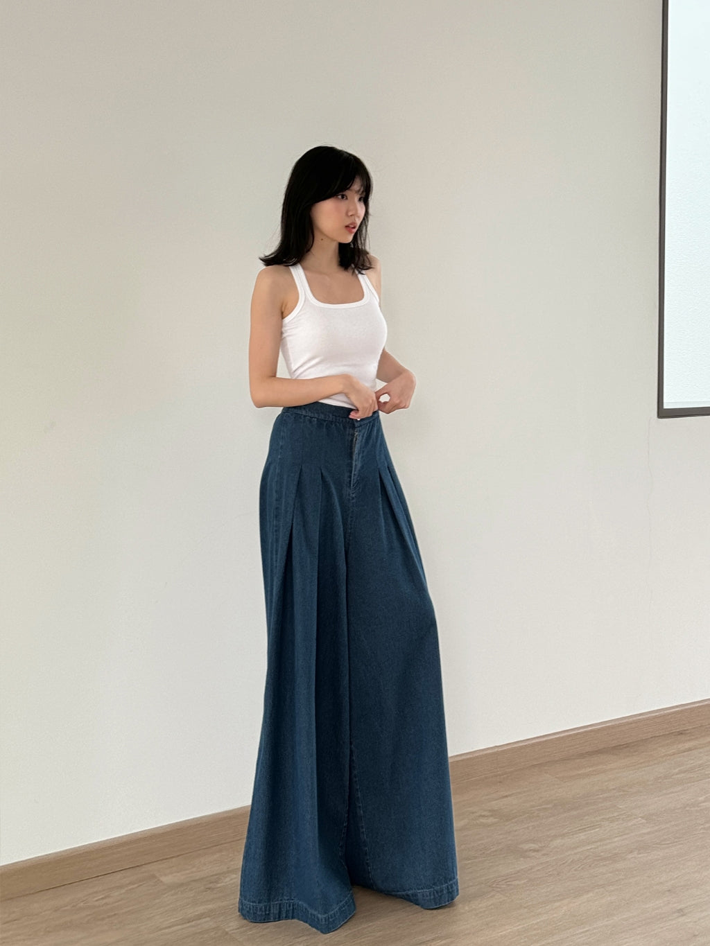 Kadaka B-0222 Super Wide Leg Denim Jeans