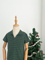 Muat gambar ke penampil Galeri, Kadaka KB-0102 Boys Polo Knit Tweed Short Sleeve | Atasan Anak Laki-Laki Tangan Pendek
