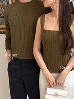 Muat gambar ke penampil Galeri, Kadaka T-0460 Tank Top Square Wanita Knit Premium Korea
