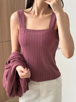 Muat gambar ke penampil Galeri, Kadaka T-0460 Tank Top Square Wanita Knit Premium Korea
