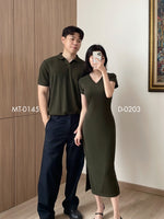 Muat gambar ke penampil Galeri, Kadaka D-0203 Midi Dress Knit Premium Stretch
