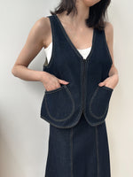 Load image into Gallery viewer, Kadaka O-0201 2in1 Multifungsi Vest &amp; Tote Bag | Denim Edition
