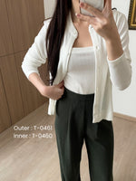 Muat gambar ke penampil Galeri, Kadaka T-0460 Tank Top Square Wanita Knit Premium Korea
