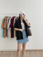 Muat gambar ke penampil Galeri, Kadaka T-0500 Basic Oversized Shirt with Slit | Atasan Kemeja Wanita Oversized
