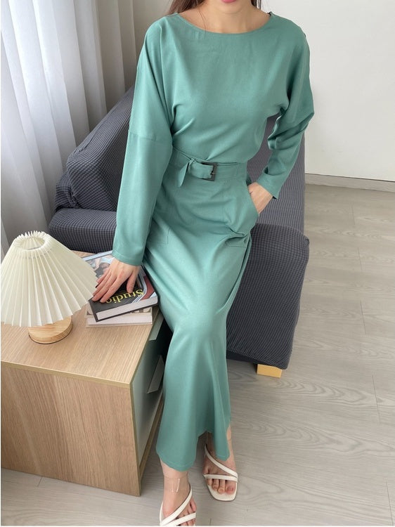 Kadaka S-0171 Set Blouse Tangan Panjang dan Maxi Skirt