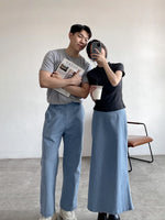 Muat gambar ke penampil Galeri, Kadaka B-0205 Jeans Maxi Skirt | Rok Panjang Jeans Wanita
