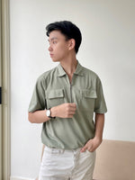 Muat gambar ke penampil Galeri, Kadaka MT-0193 Half Zip Polo Shirt | Atasan Polo Pria Double Pocket
