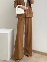 Muat gambar ke penampil Galeri, Kadaka B-0198 Knit Culotte Pants Celana Kulot Wanita
