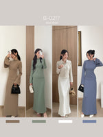 Load image into Gallery viewer, Kadaka B-0217 Maxi Skirt Knit Emboss Stretch | Rok Wanita Panjang Knit
