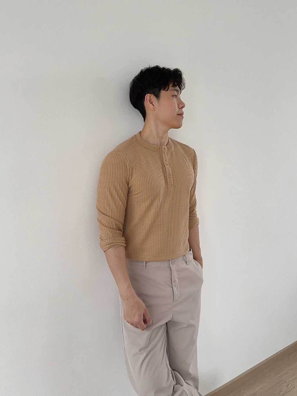 Kadaka MT-0129 Long Sleeve Knit Top Men | Atasan Tangan Panjang Pria Knit