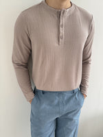 Muat gambar ke penampil Galeri, Kadaka MT-0129 Long Sleeve Knit Top Men | Atasan Tangan Panjang Pria Knit
