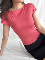 Load image into Gallery viewer, Kadaka T-0512 Baby Tee Atasan Wanita Poly Stretch
