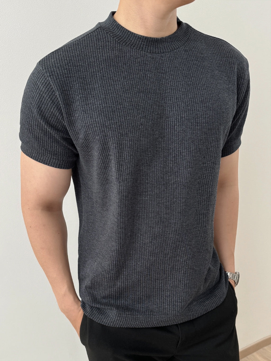 Kadaka MT-0189 Kaos Knit Pria Basic Round Neck