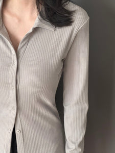 Kadaka T-0558 Long Sleeve Shirt Stretch | Atasan Kemeja Wanita Lengan Panjang