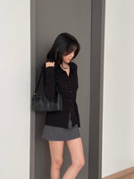 Muat gambar ke penampil Galeri, Kadaka T-0558 Long Sleeve Shirt Stretch | Atasan Kemeja Wanita Lengan Panjang
