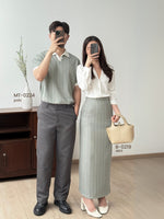 Muat gambar ke penampil Galeri, Kadaka B-0229 Tweed Maxi Skirt Stretch | Rok Panjang Wanita
