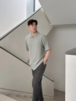 Muat gambar ke penampil Galeri, Kadaka MT-0225 Men Short Sleeve Tweed Shirt | Atasan Kemeja Tweed Tangan Pendek
