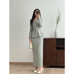 Muat gambar ke penampil Galeri, Kadaka B-0229 Tweed Maxi Skirt Stretch | Rok Panjang Wanita
