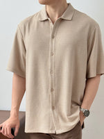 Muat gambar ke penampil Galeri, Kadaka MT-0225 Men Short Sleeve Tweed Shirt | Atasan Kemeja Tweed Tangan Pendek
