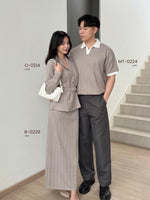 Muat gambar ke penampil Galeri, Kadaka MT-0224 Men Polo Shirt Tweed Plaid | Atasan Kaos Polo Pria Tweed
