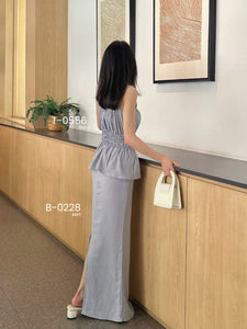 Kadaka B-0228 Maxi Skirt Aiflow Linen | Rok Panjang Maxi Wanita