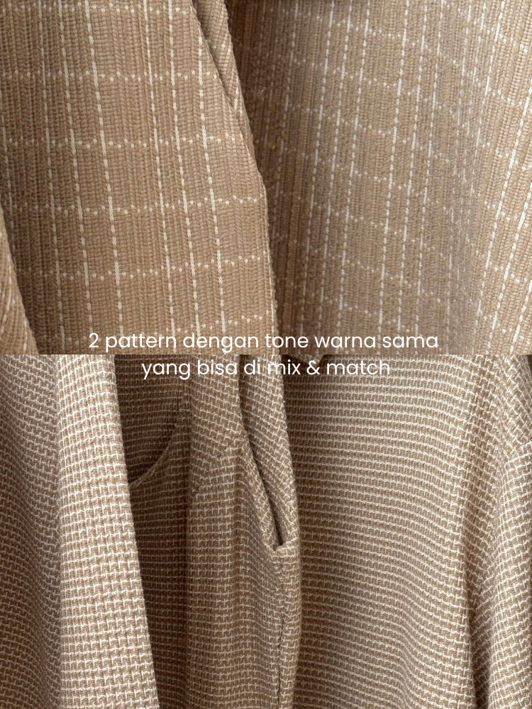 Kadaka B-0229 Tweed Maxi Skirt Stretch | Rok Panjang Wanita