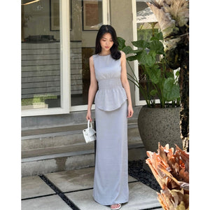Kadaka B-0228 Maxi Skirt Aiflow Linen | Rok Panjang Maxi Wanita