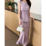 Load image into Gallery viewer, Kadaka B-0228 Maxi Skirt Aiflow Linen | Rok Panjang Maxi Wanita
