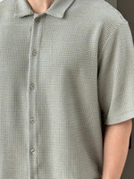 Muat gambar ke penampil Galeri, Kadaka MT-0225 Men Short Sleeve Tweed Shirt | Atasan Kemeja Tweed Tangan Pendek
