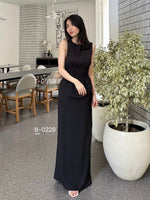 Muat gambar ke penampil Galeri, Kadaka T-0559 Sleeveless Scrunch Top | Atasan Wanita Detail Smock Pinggang
