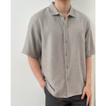 Muat gambar ke penampil Galeri, Kadaka MT-0225 Men Short Sleeve Tweed Shirt | Atasan Kemeja Tweed Tangan Pendek
