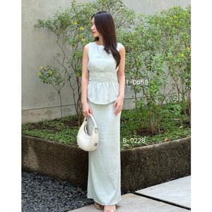 Kadaka B-0228 Maxi Skirt Aiflow Linen | Rok Panjang Maxi Wanita
