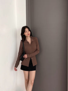 Kadaka T-0558 Long Sleeve Shirt Stretch | Atasan Kemeja Wanita Lengan Panjang