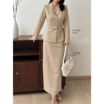 Muat gambar ke penampil Galeri, Kadaka B-0229 Tweed Maxi Skirt Stretch | Rok Panjang Wanita
