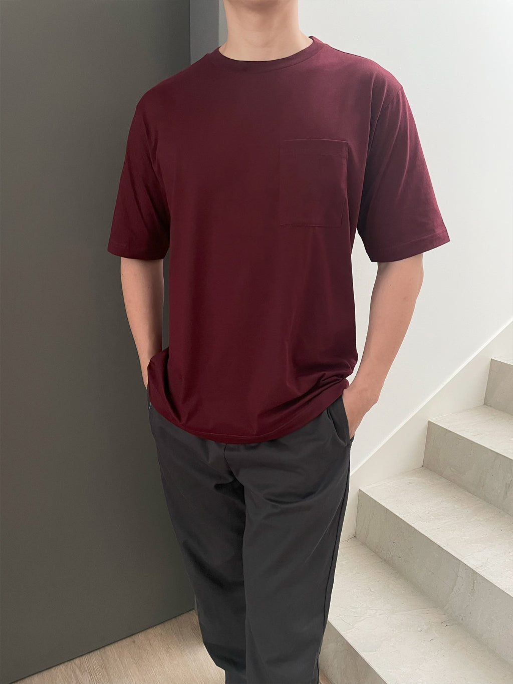 Kadaka MT-0181 Basic Tshirt Men with Pocket | Atasan Kaos Pria Basic