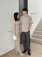Muat gambar ke penampil Galeri, Kadaka D-0262 Tweed Sleeveless Maxi Dress | Dress Panjang Wanita Tweed
