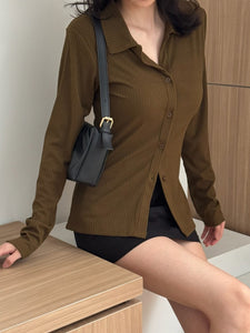 Kadaka T-0558 Long Sleeve Shirt Stretch | Atasan Kemeja Wanita Lengan Panjang