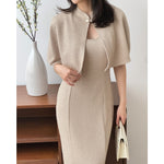 Muat gambar ke penampil Galeri, Kadaka O-0212 Tweed Cape Crop Outer | Luaran Outer Wanita
