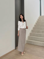 Muat gambar ke penampil Galeri, Kadaka B-0229 Tweed Maxi Skirt Stretch | Rok Panjang Wanita
