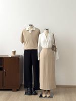 Muat gambar ke penampil Galeri, Kadaka B-0229 Tweed Maxi Skirt Stretch | Rok Panjang Wanita
