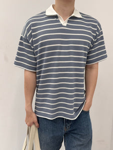 Kadaka MT-0212 Top Polo Knit Men | Atasan Polo Pria Knit Stripes | Love Line Collection 1.0